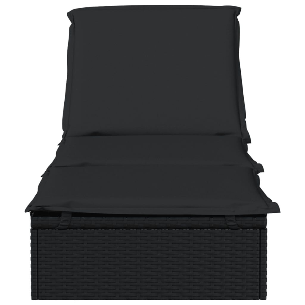 Ligbed met Kussen - vidaXL - Zwart - 35% Korting!