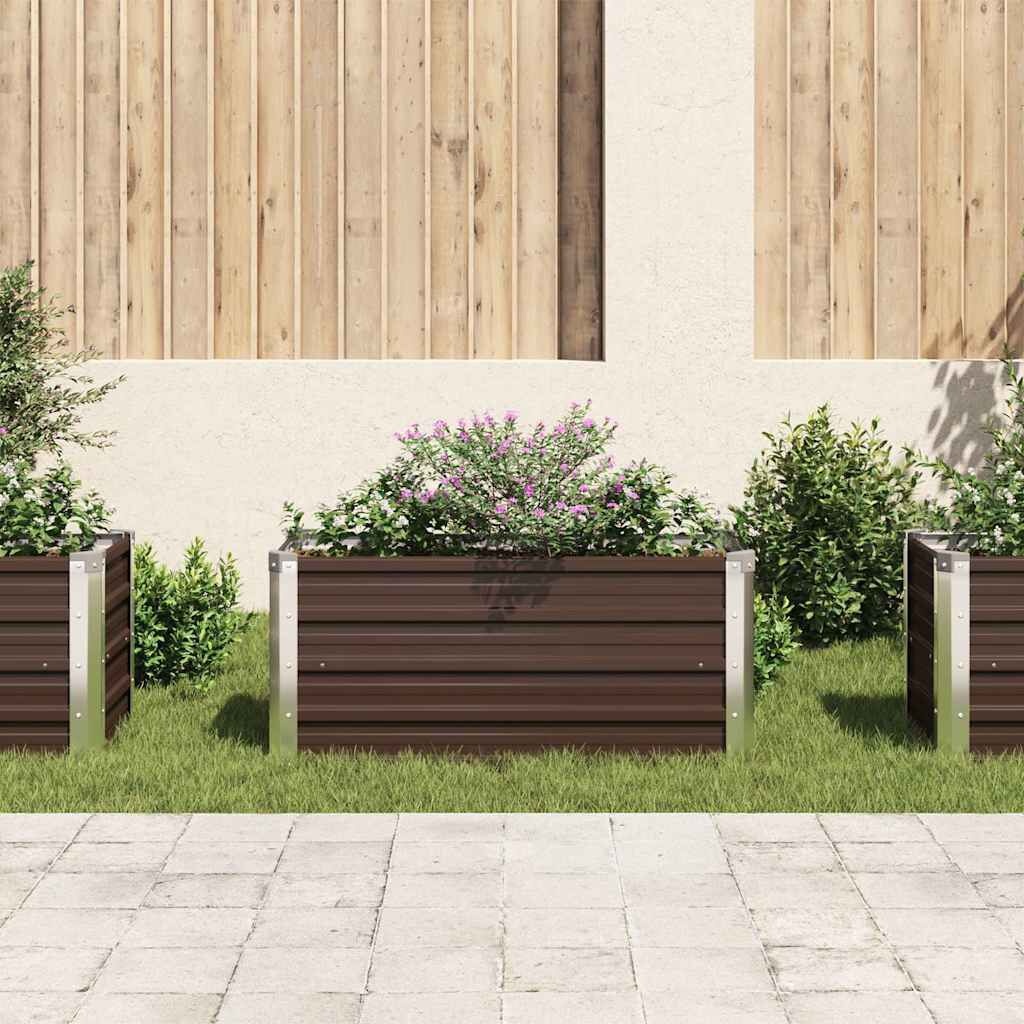 VidaXL Verhoogde Plantenbak 100cm - Bruin - 50% Korting! (Deukje)