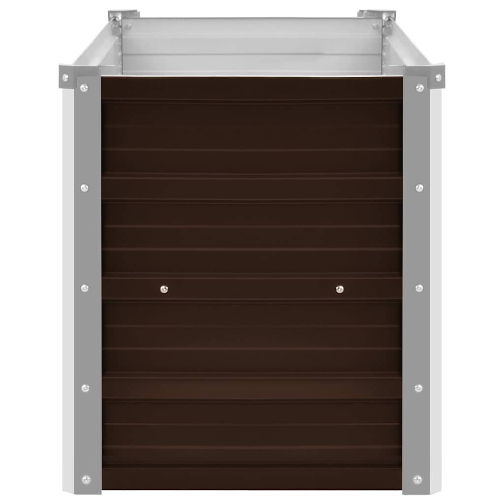 VidaXL Verhoogde Plantenbak 100cm - Bruin - 50% Korting! (Deukje)