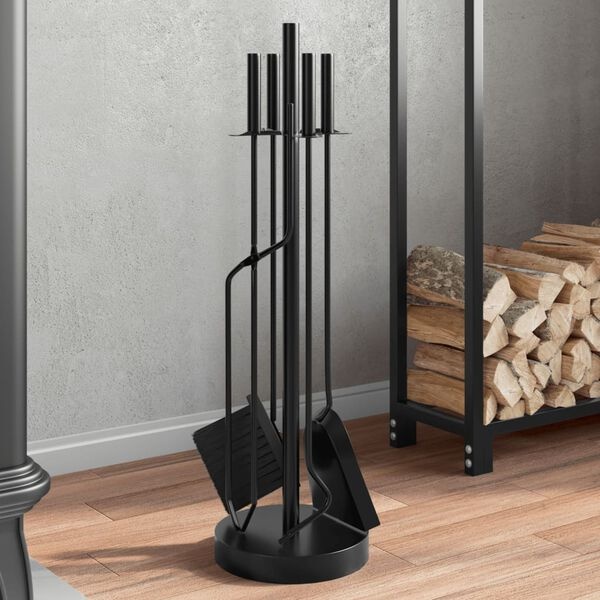 VidaXL 5-delige Haardset Staal - 35% Korting!