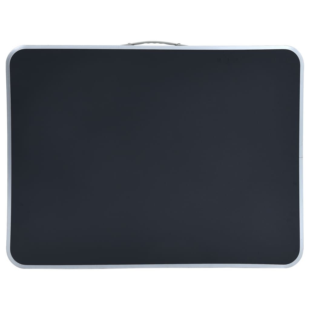 vidaXL Campingtafel Inklapbaar 80x60 Grijs - 35% Korting!
