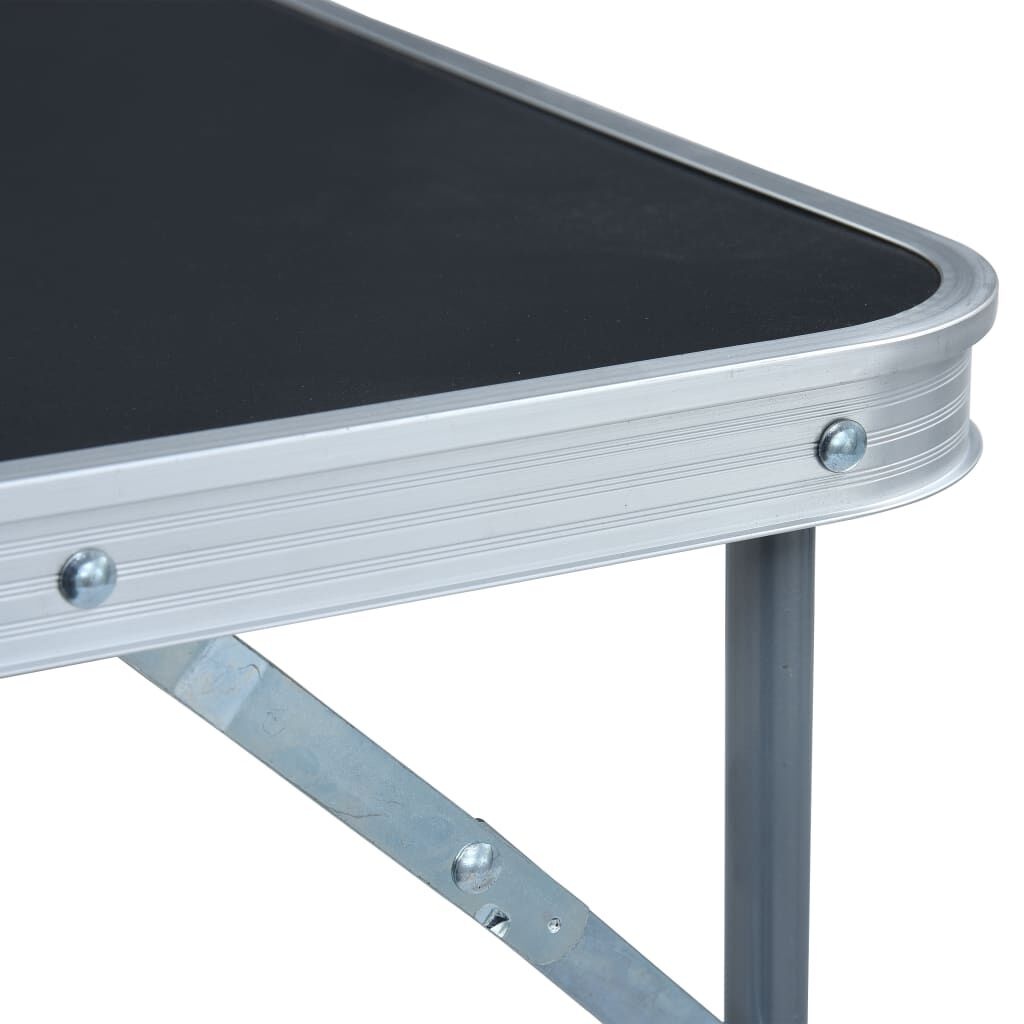 vidaXL Campingtafel Inklapbaar 80x60 Grijs - 35% Korting!