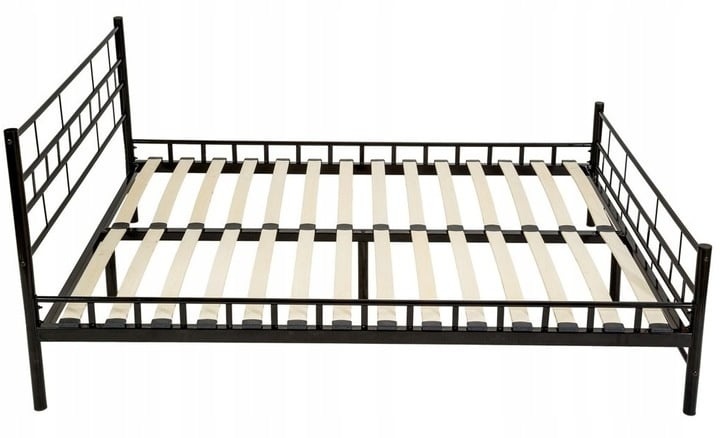 Metalen Bedframe 180x200 Zwart + Lattenbodem - 45% Korting!