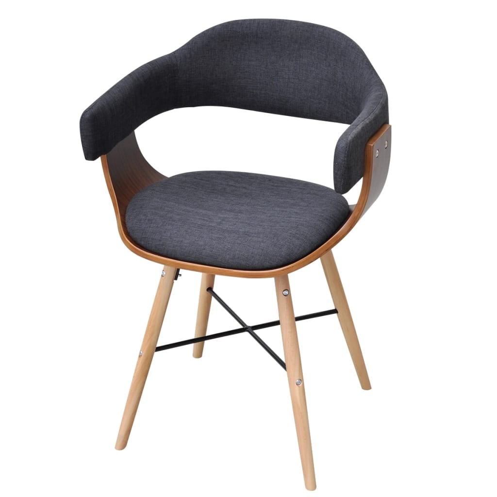 vidaXL Eetkamerstoelen (2x) Donkergrijs - 41% Korting!