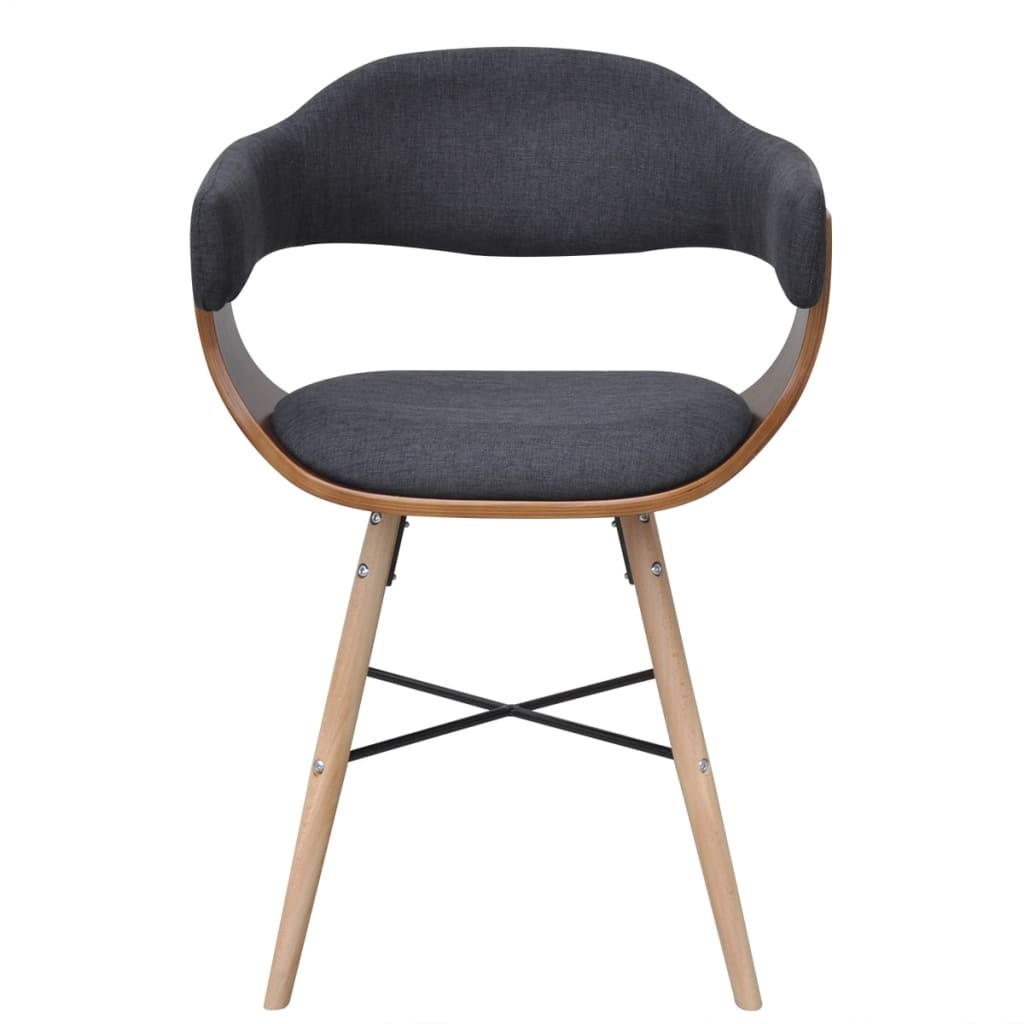 vidaXL Eetkamerstoelen (2x) Donkergrijs - 41% Korting!