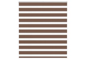 Zebra rolgordijn bruin 130x150cm - 35% Korting!