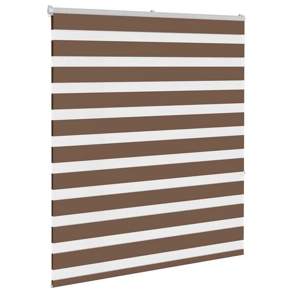 Zebra rolgordijn bruin 130x150cm - 35% Korting!