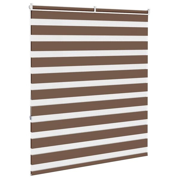 Zebra rolgordijn bruin 130x150cm - 35% Korting!
