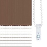 Zebra rolgordijn bruin 130x150cm - 35% Korting!