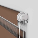 Zebra rolgordijn bruin 130x150cm - 35% Korting!