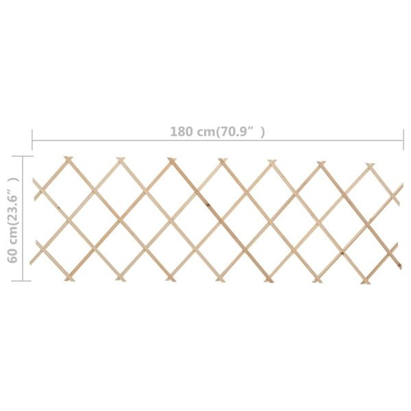 vidaXL Tuinlatwerk 5 st. 180x60cm Vuren -35% Korting!