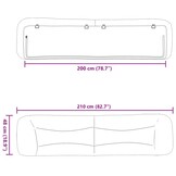 VidaXL Hoofdbordkussen 200cm Zwart - 42% Korting!