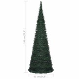 vidaXL Pop-up Kunstkerstboom met LED - 180cm - 57% Korting!