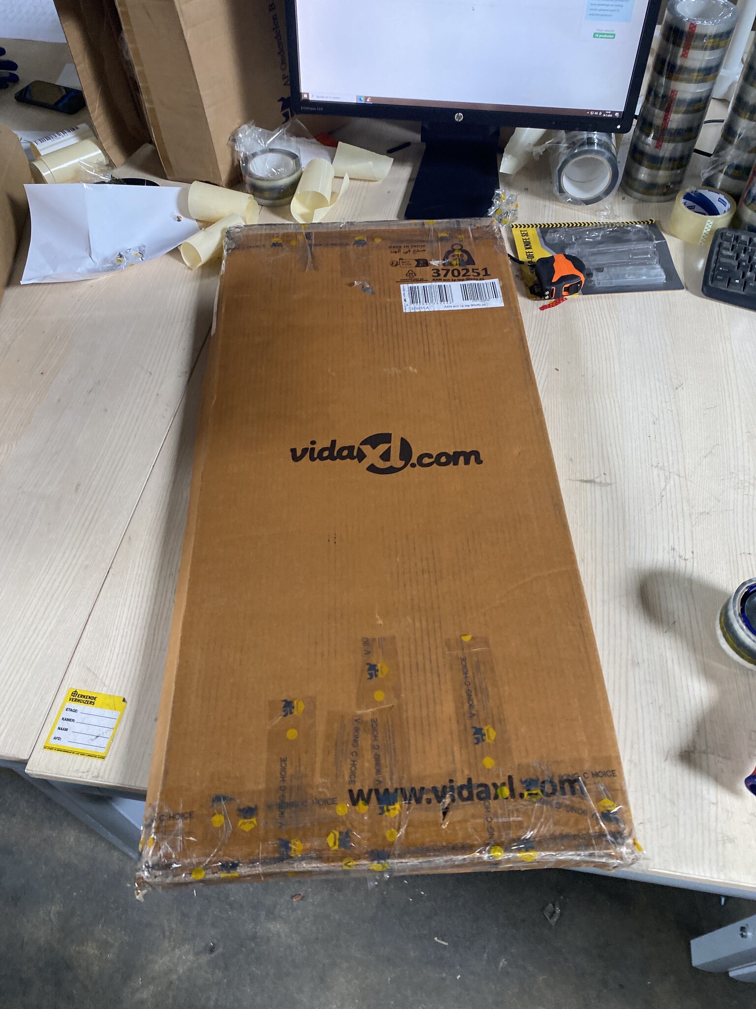 vidaXL Tafelblad Acaciahout 90x40cm - 60% Korting! (Beschadigd)