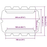 Schommelbank Luifel Groen - VidaXL - 62% Korting! (Defect)