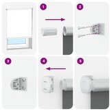 vidaXL Verduisterend Rolgordijn 80x230 cm - Rode Koop! 35% Korting