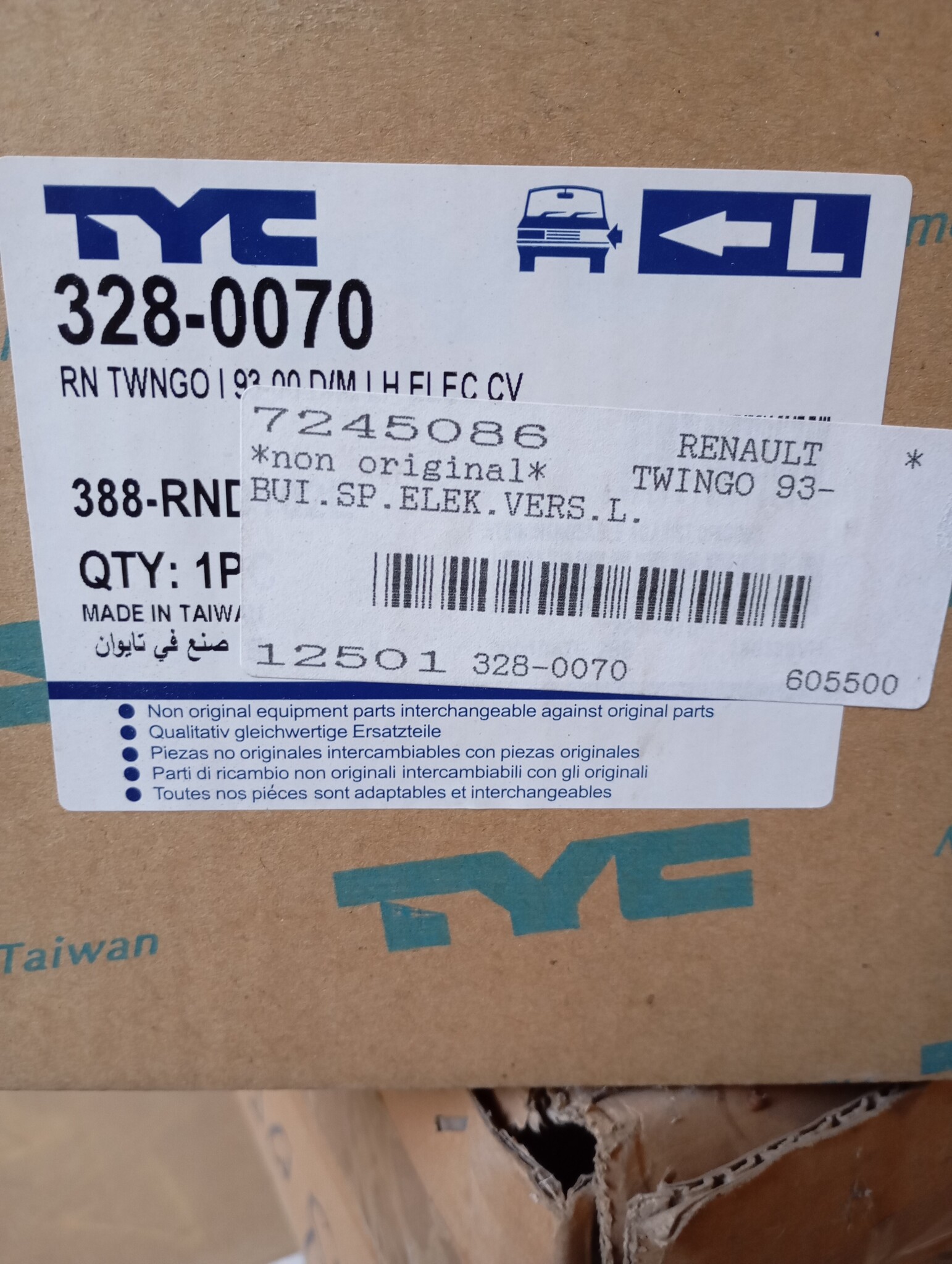 Renault Twingo I Buitenspiegel Links - 46% Korting!