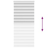 Zebra Rolgordijn 100x200cm Lichtgrijs - 57% Korting!