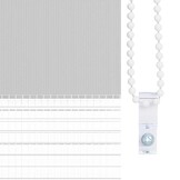 Zebra Rolgordijn 100x200cm Lichtgrijs - 57% Korting!