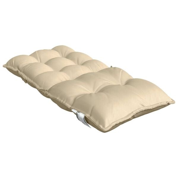 vidaXL Stoelkussens (2x) Beige - Lage Rug - 35% Korting!