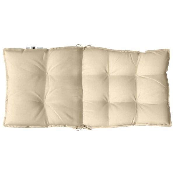 vidaXL Stoelkussens (2x) Beige - Lage Rug - 35% Korting!