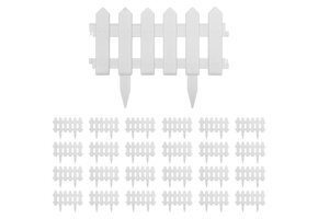 VidaXL Gazonranden 25 stuks, 10m wit - 42% Korting!