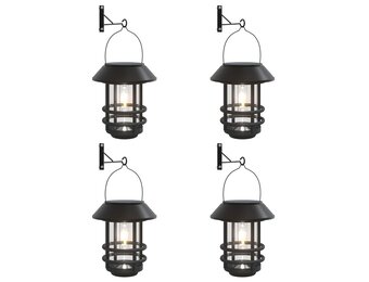 VidaXL Solar Wandlampen Buiten - 4 stuks Wit - 53% Korting!