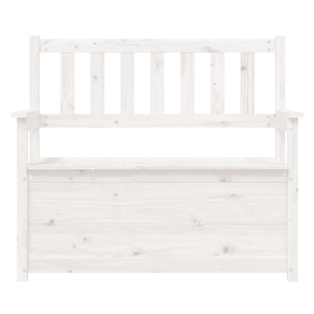 VidaXL Bankje Grenenhout Wit - 112cm - Nu 47% Korting!