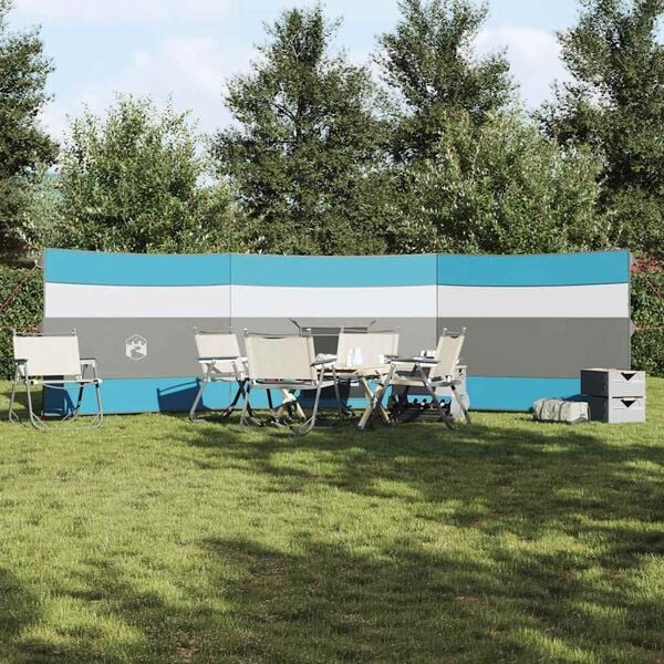 VidaXL Windscherm Camping Blauw 508x130cm - 35% Korting!