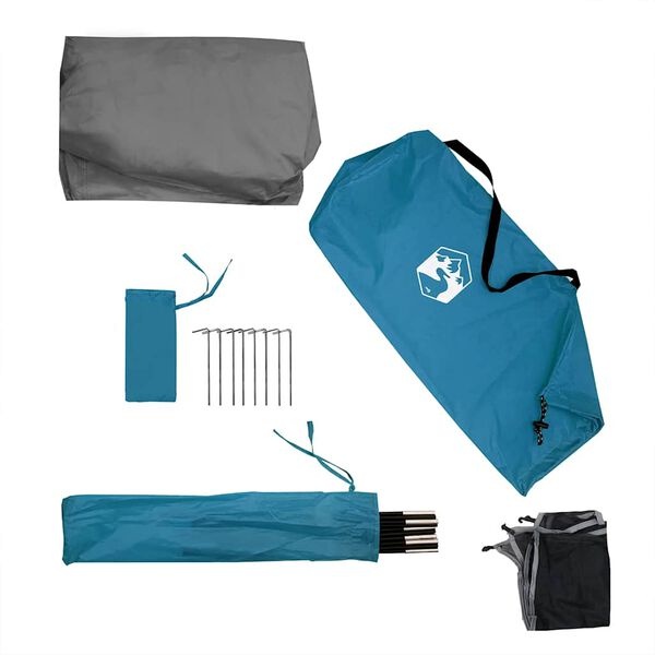 VidaXL Windscherm Camping Blauw 508x130cm - 35% Korting!
