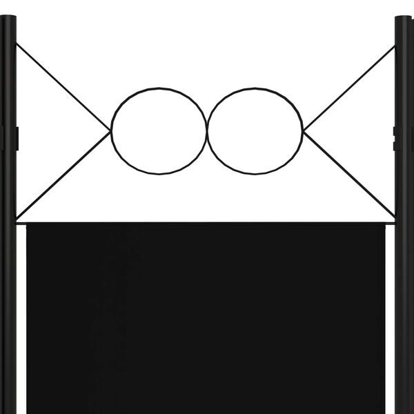 Kamerscherm 3 Panelen Zwart 120x180cm - 40% Korting!