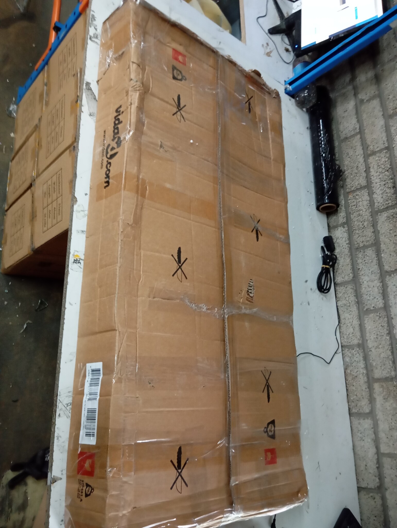 vidaXL Keukenwerktafel RVS Schuifdeuren -60%