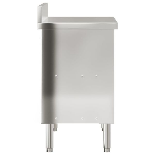 vidaXL Keukenwerktafel RVS Schuifdeuren -60%