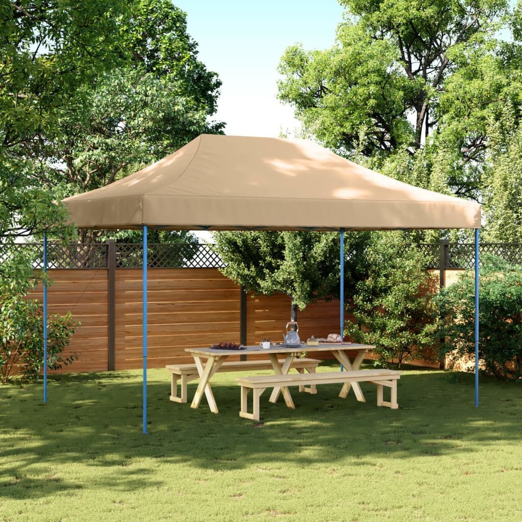 Partytent Pop-Up 440x292cm Beige - 55% Korting! (Scheurtjes)