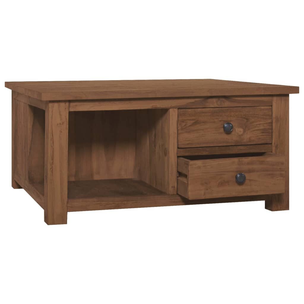 Teakhouten Salontafel 68x68 - 35% Korting! Massief & Uniek