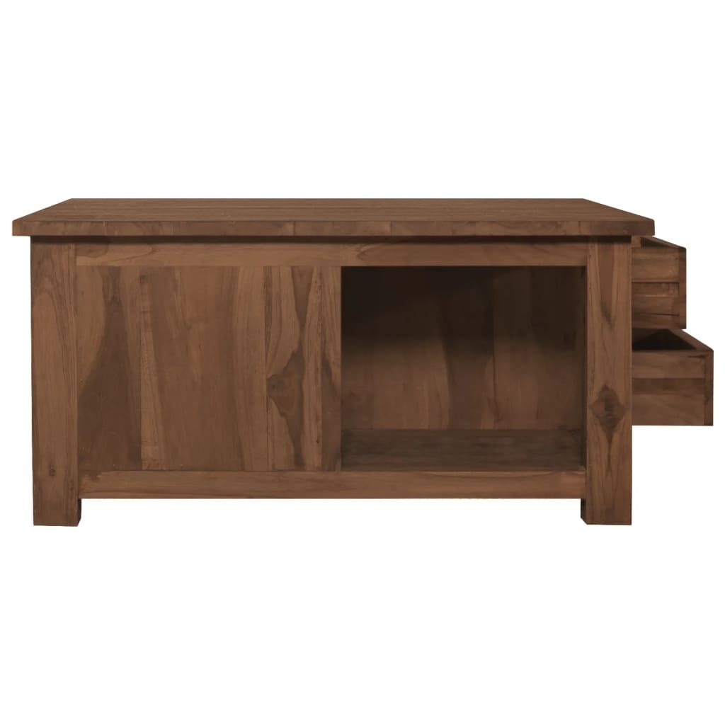 Teakhouten Salontafel 68x68 - 35% Korting! Massief & Uniek