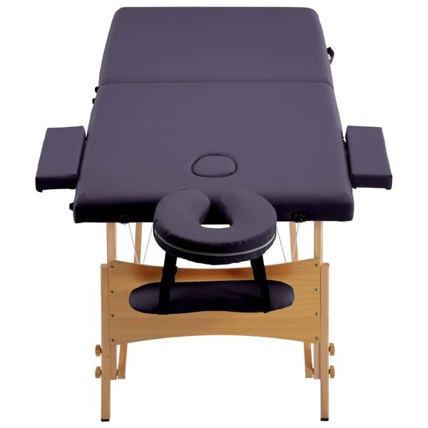 VidaXL Massagetafel Inklapbaar Paars -35%! Zo Goed Als Nieuw!