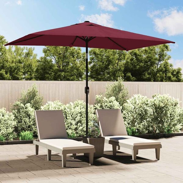 vidaXL Parasol Bordeauxrood 300x200cm - 35% Korting!