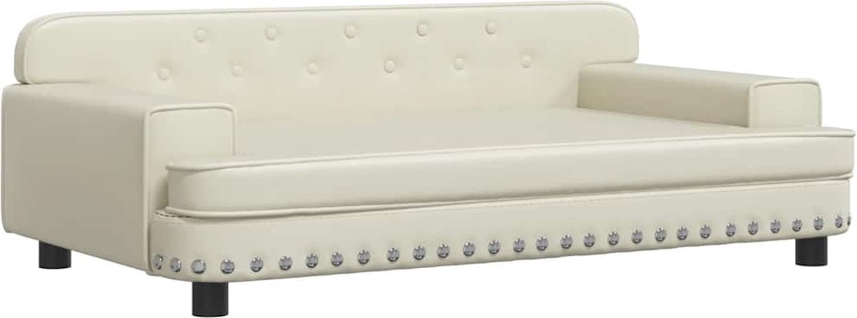 VidaXL Hondenmand Crème 90x53cm - Kunstleer - 35% Korting!