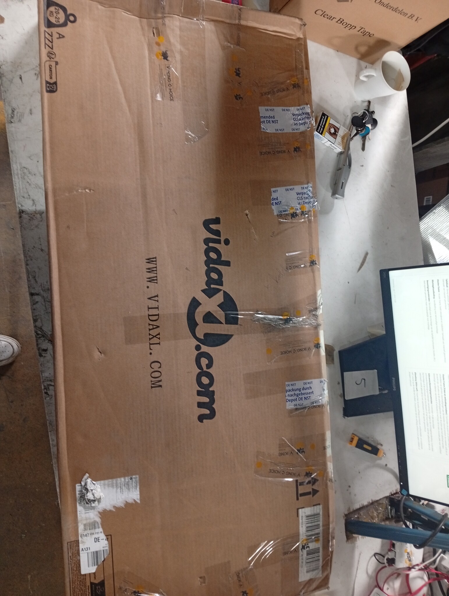 B-Keuze Bartafel Grenenhout Wit 180cm -50%! Wees snel!