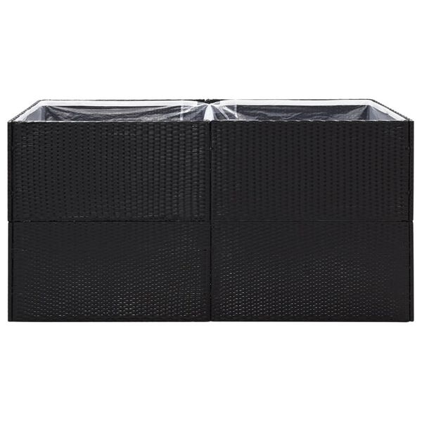vidaXL Plantenbak 157cm Zwart - 35% Korting!