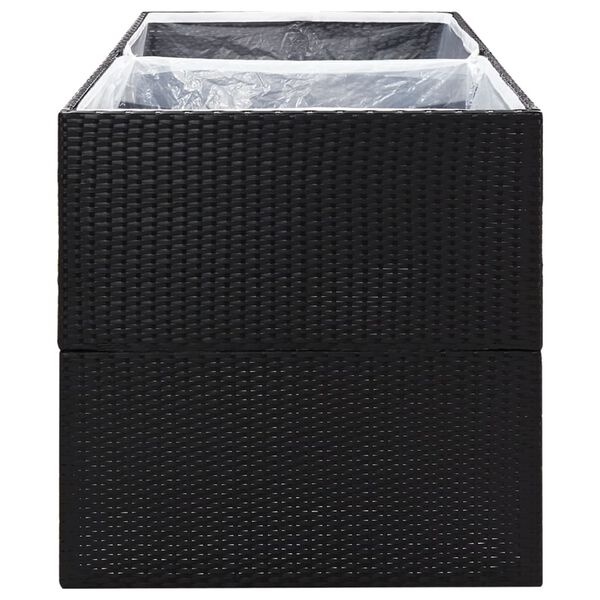 vidaXL Plantenbak 157cm Zwart - 35% Korting!