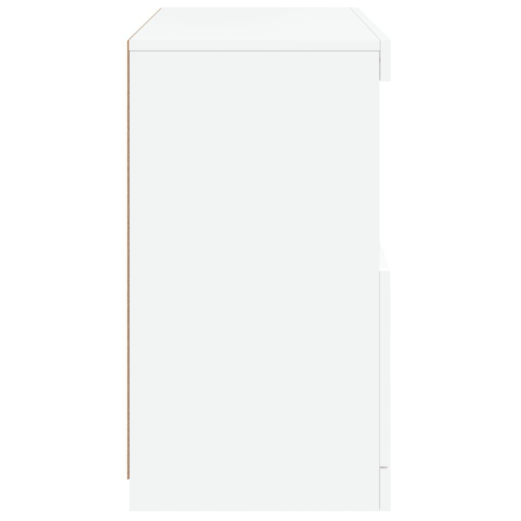 vidaXL Dressoir met LED-verlichting 60x37x67 cm wit