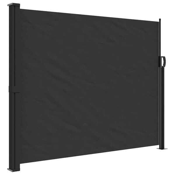 Uittrekbaar Windscherm 160x500cm Zwart - 35% Korting!