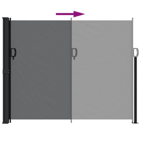 Uittrekbaar Windscherm 160x500cm Zwart - 35% Korting!