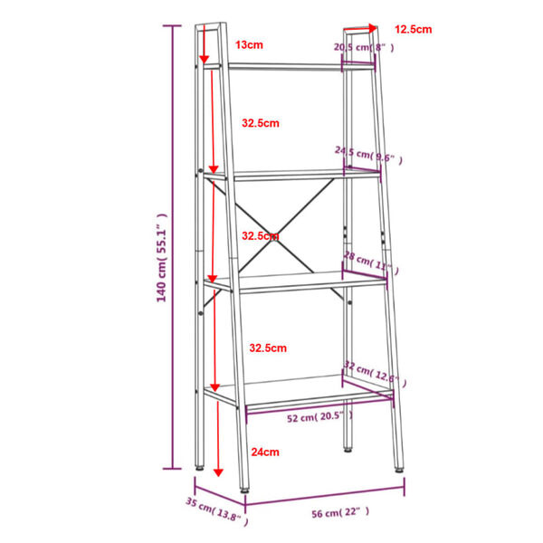 vidaXL Opbergrek Zwart 56x35x140cm - 35% Korting!