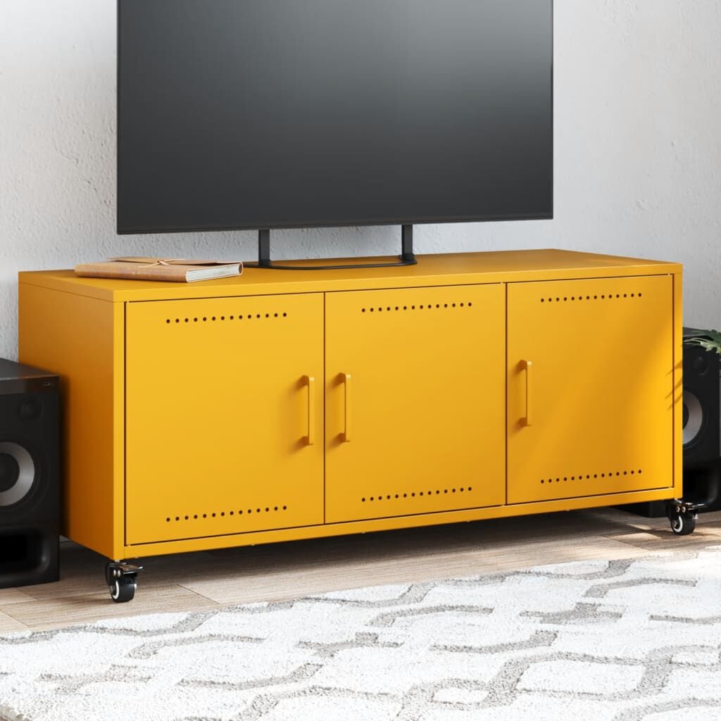 vidaXL TV-Meubel Mosterdgeel 100cm - 55% Korting!