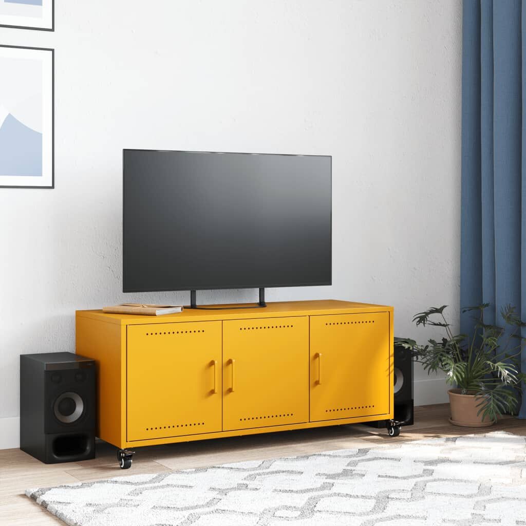 vidaXL TV-Meubel Mosterdgeel 100cm - 55% Korting!