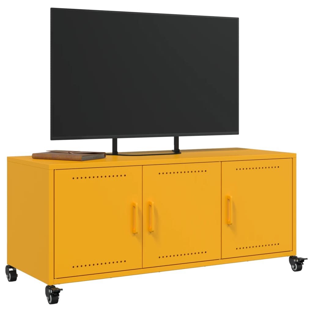 vidaXL TV-Meubel Mosterdgeel 100cm - 55% Korting!