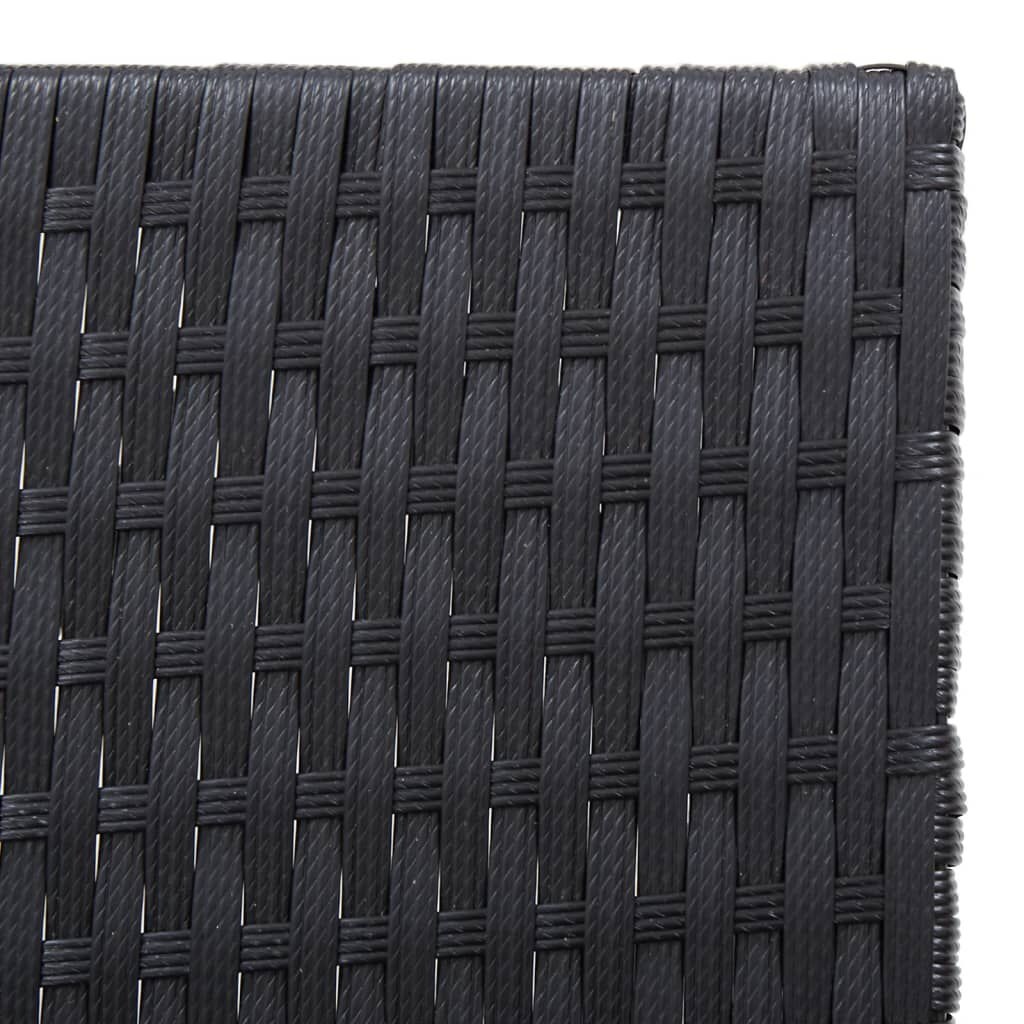 Ligbed Zwart/Bruin - Acaciahout & Rattan - Retourdeal! 35% Korting